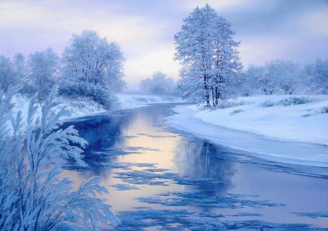 Iarna in pictura